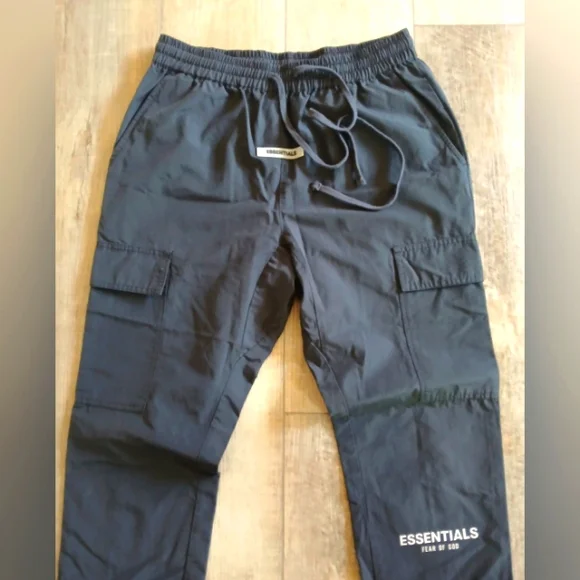 Fear of God Essentials Black Cargo Pants
